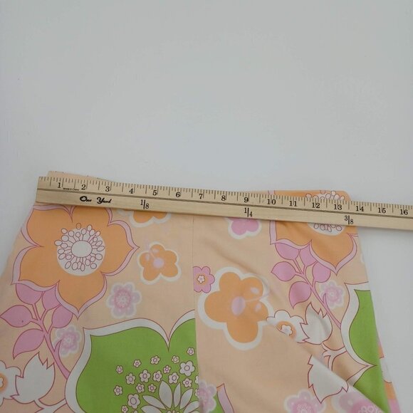 Barbara Gerwit Floral Straight Leg Pants Multicolor Women's 6 Preppy Summer - Picture 8 of 12